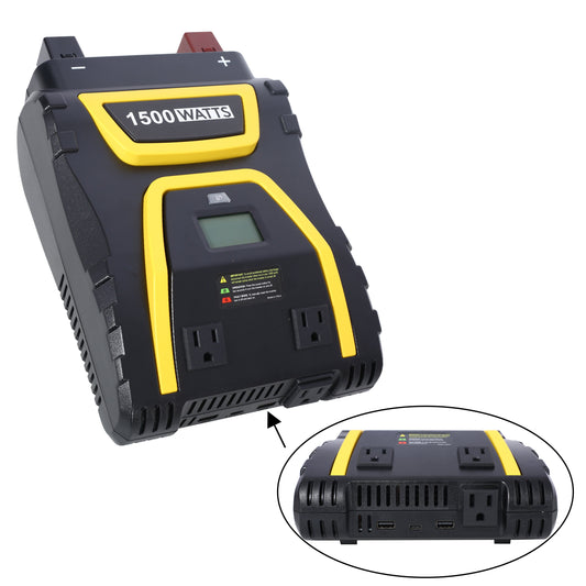 1500W Power Inverter for Camping & RV - Modified Sine Wave for camping and outdoor | campingood.com