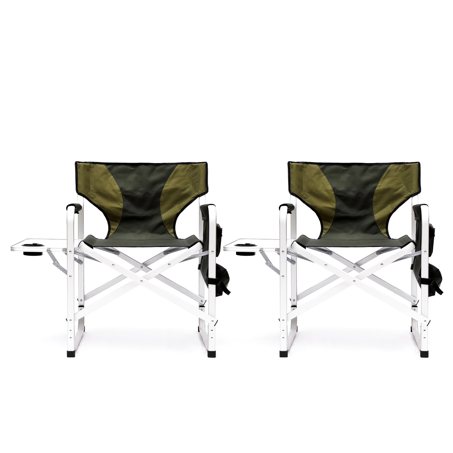 2-Piece Directors Chair Green with Table