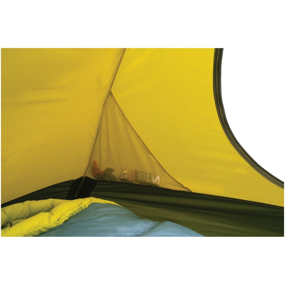 Gannet 2-Person Tent interior with Gear Loft Theater