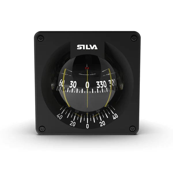 Black Silva compass on a white background