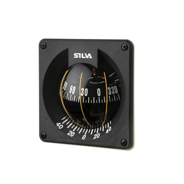 Silva compass on a white background