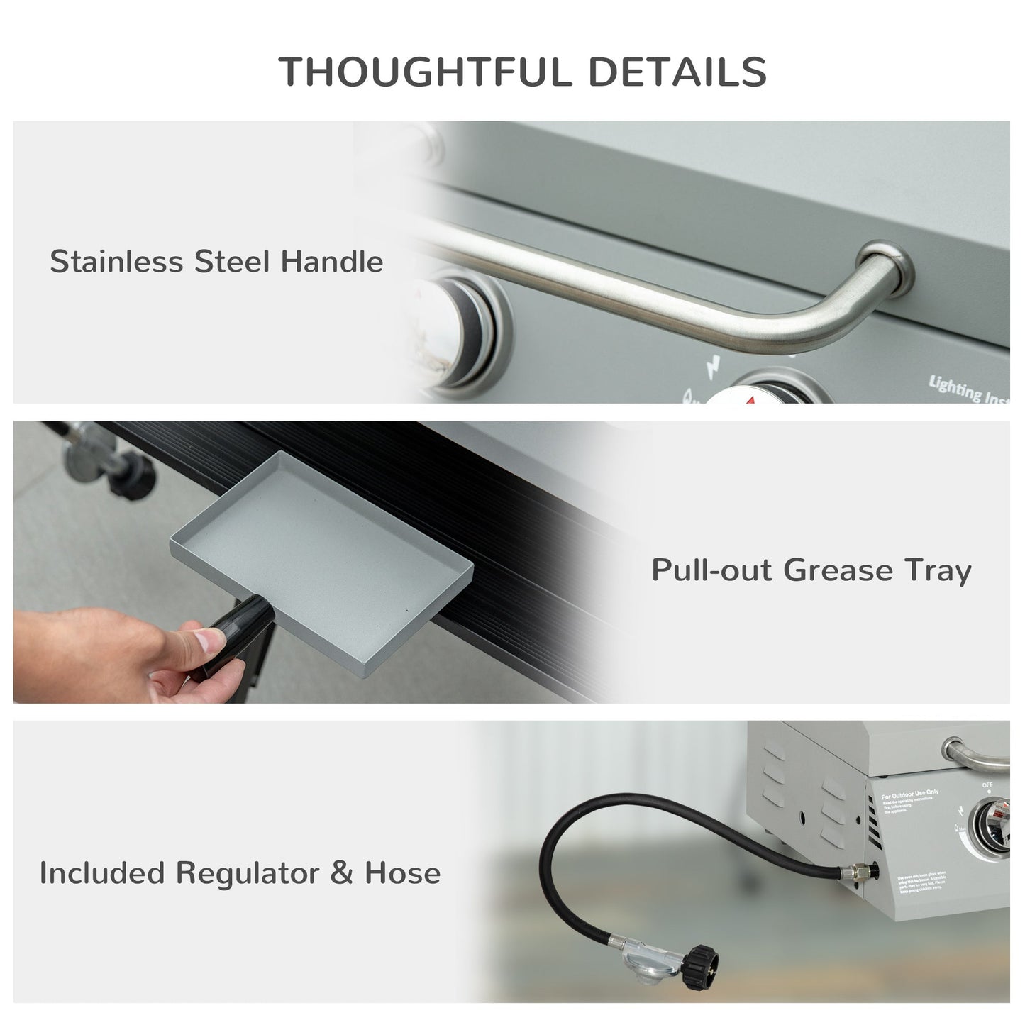 2 Burner Portable Propane Grill Tabletop BBQ Outdoor Campingood for camping and outdoor | campingood.com