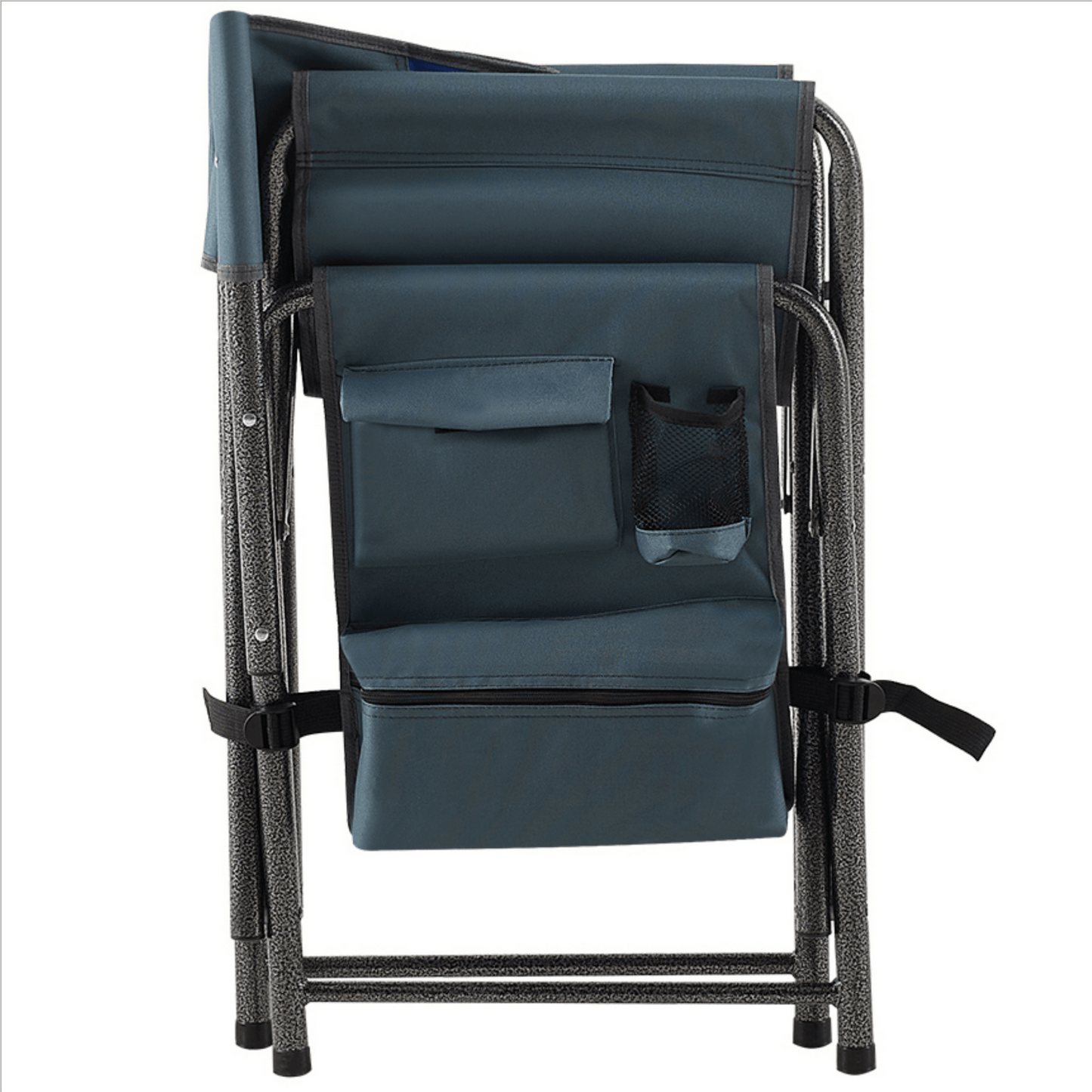 2 - Piece Folding Chair Blue/Grey with Pockets for camping and outdoor | campingood.com