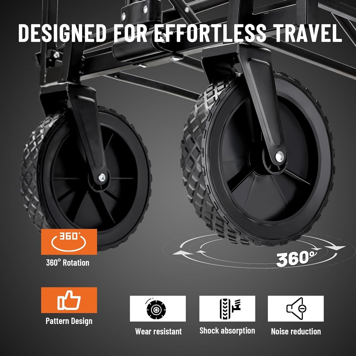 220 Lbs Collapsible Camping Wagon All - Terrain Outdoor for camping and outdoor | campingood.com