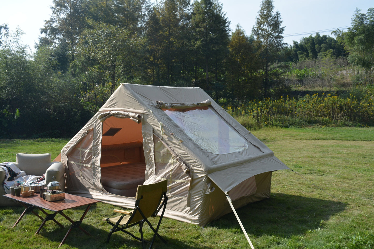 4 - 6 Person Inflatable Glamping Tent | 4 - Season, 5 - Min Setup | Campingood for camping and outdoor | campingood.com