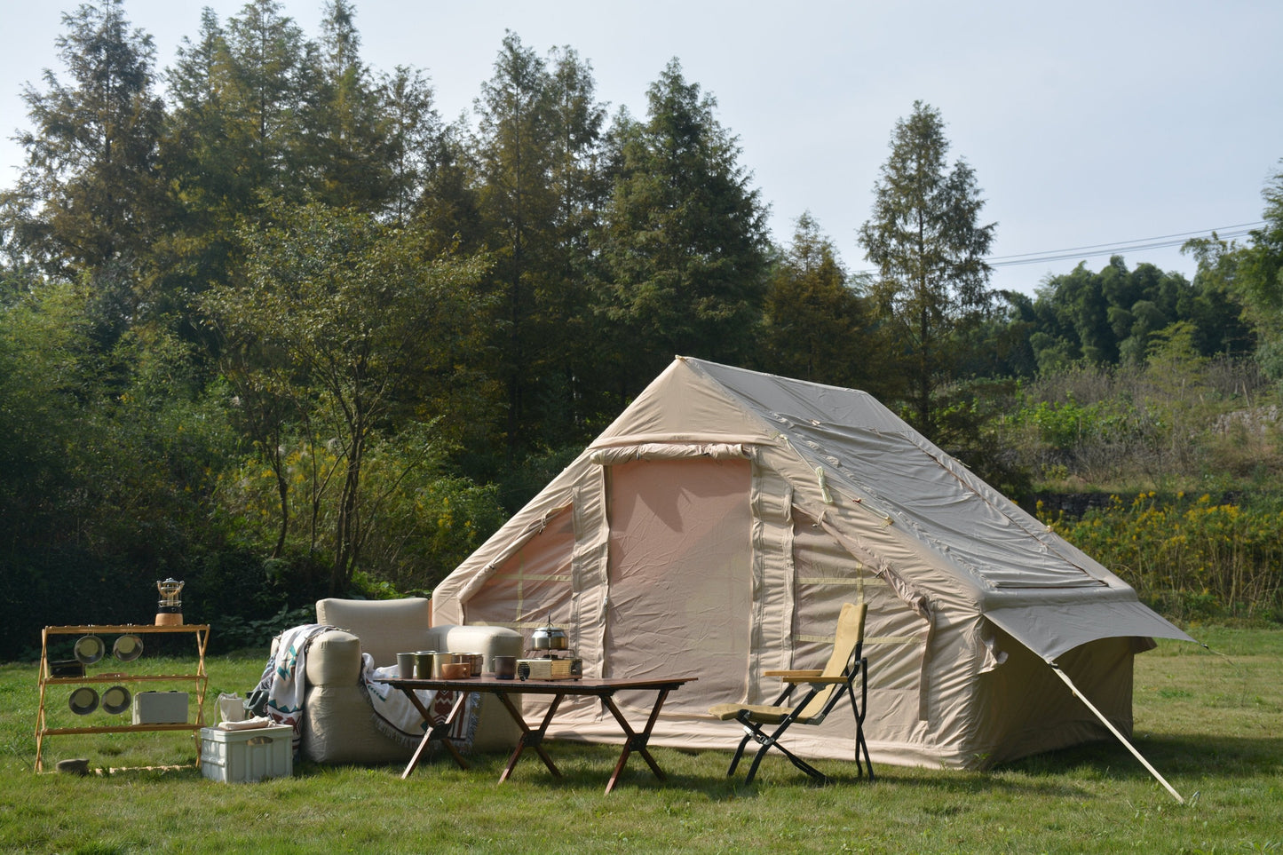 4 - 6 Person Inflatable Glamping Tent | 4 - Season, 5 - Min Setup | Campingood for camping and outdoor | campingood.com