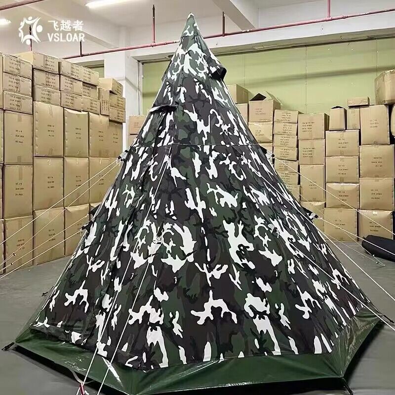 4 - Season 9.85ft Canvas Bell Tent for Camping & Glamping for camping and outdoor | campingood.com