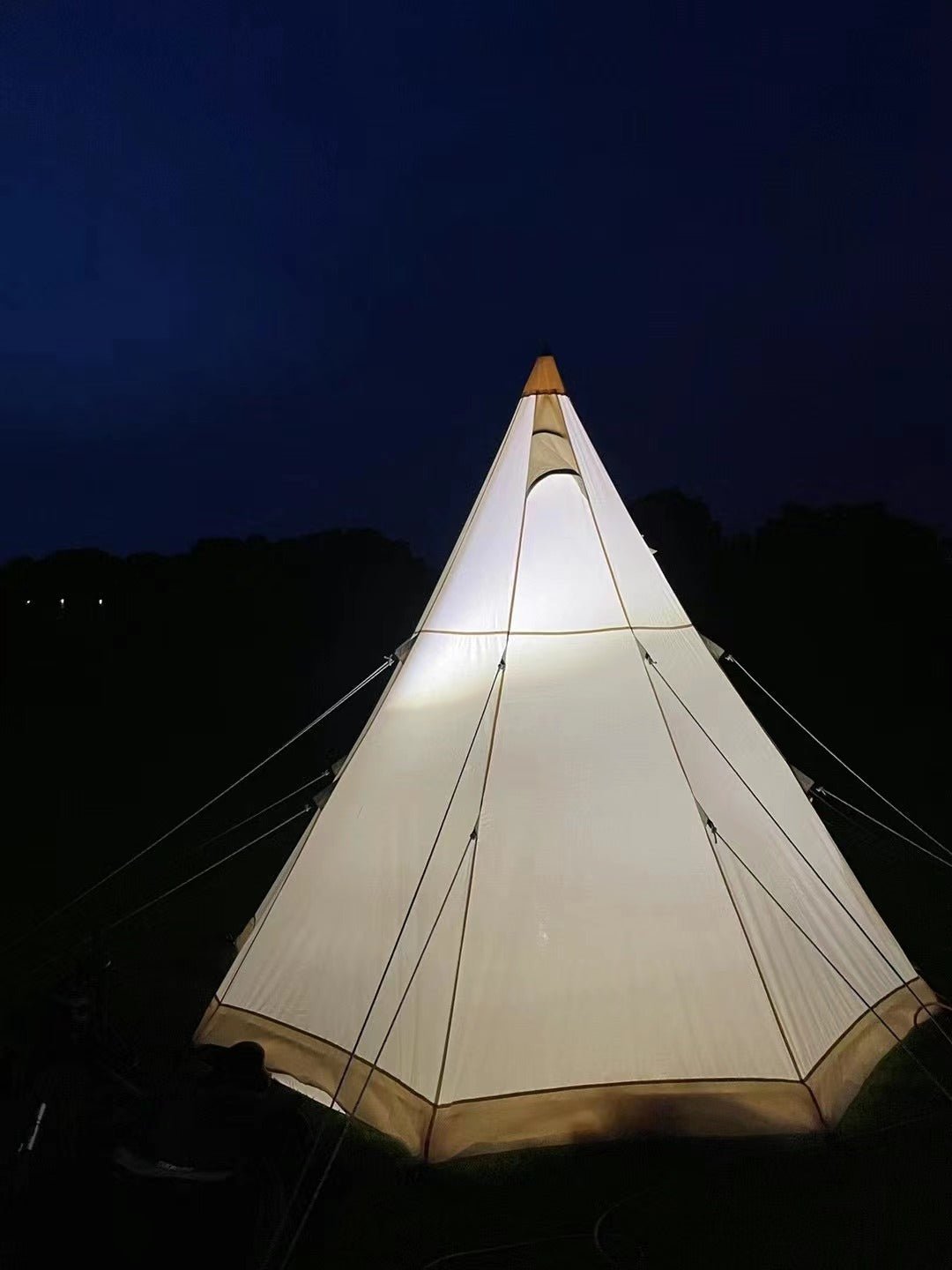 4 - Season 9.85ft Canvas Bell Tent for Camping & Glamping for camping and outdoor | campingood.com