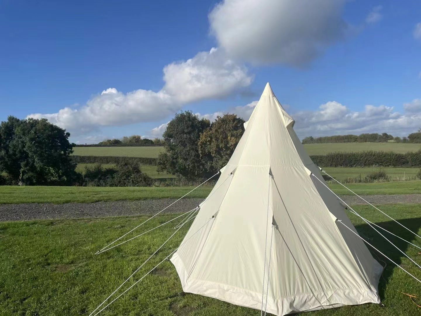 4 - Season 9.85ft Canvas Bell Tent for Camping & Glamping for camping and outdoor | campingood.com