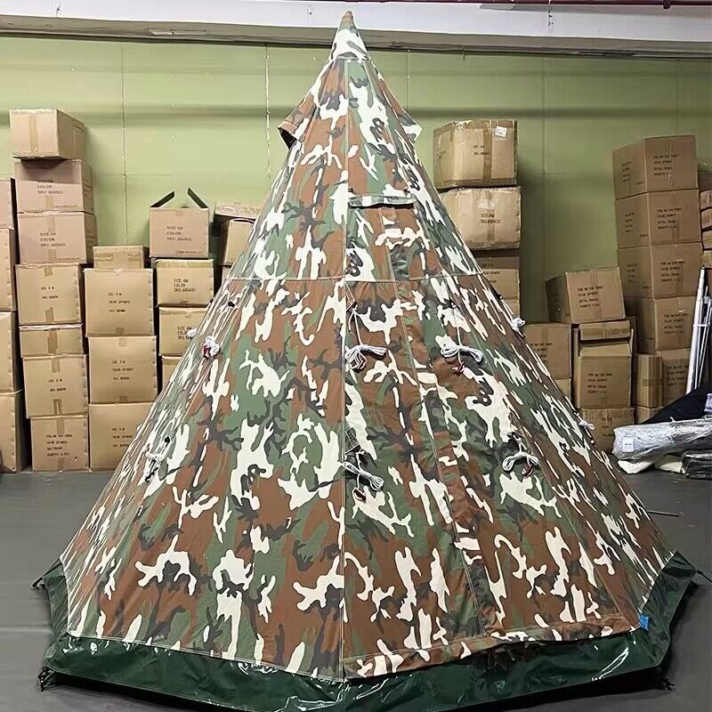 4 - Season 9.85ft Canvas Bell Tent for Camping & Glamping for camping and outdoor | campingood.com