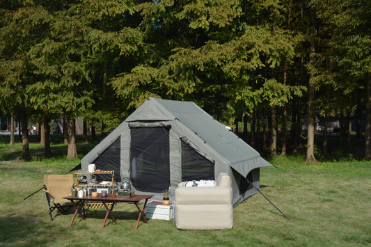 Inflatable 4-6 Person Glamping Tent - Easy Setup & Waterproof