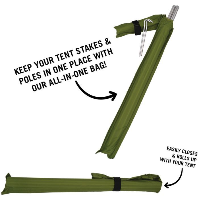 Gannet 2-Person Green Camping Tent with Footprint