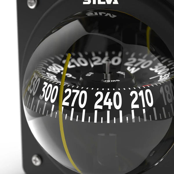 Silva 70P Compass showing steady card in rough seas