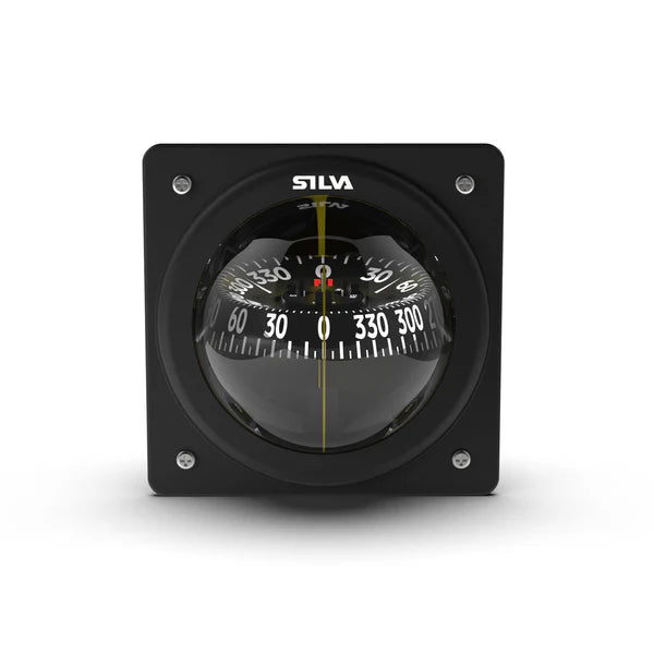 Silva 70P Bulkhead Compass in small boat cockpit