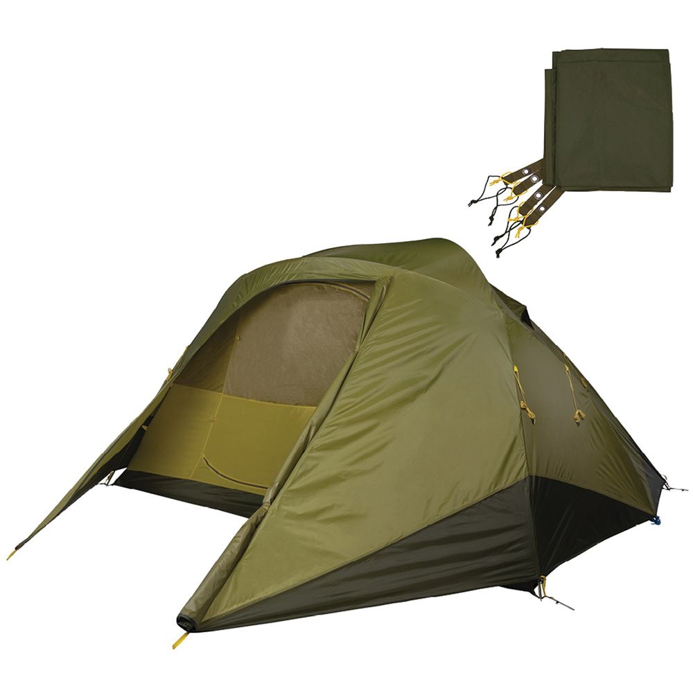 GANNET 6-Person Camping Tent - The Ultimate Combo with Gear Loft Theater & Footprint