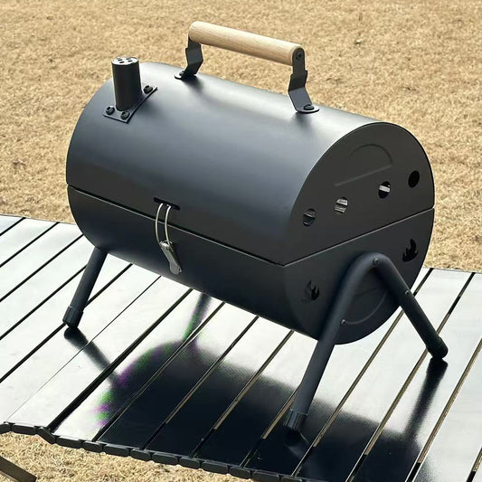 Portable Charcoal Grill Black Tabletop