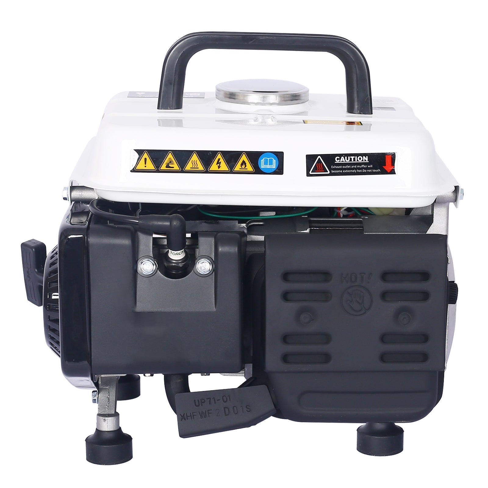 900W Portable Gas Generator, Low Noise, EPA Compliant, White for camping and outdoor | campingood.com