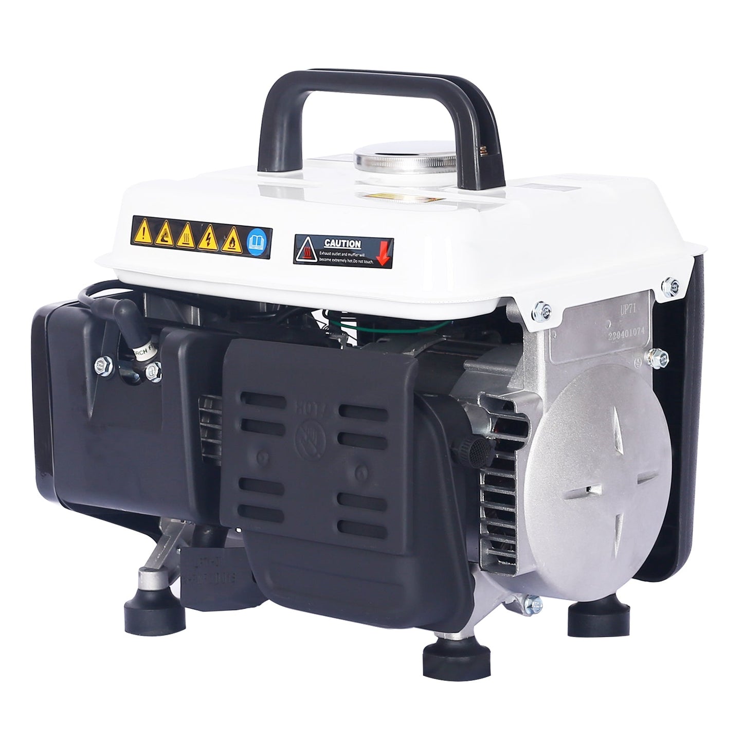 900W Portable Gas Generator, Low Noise, EPA Compliant, White for camping and outdoor | campingood.com