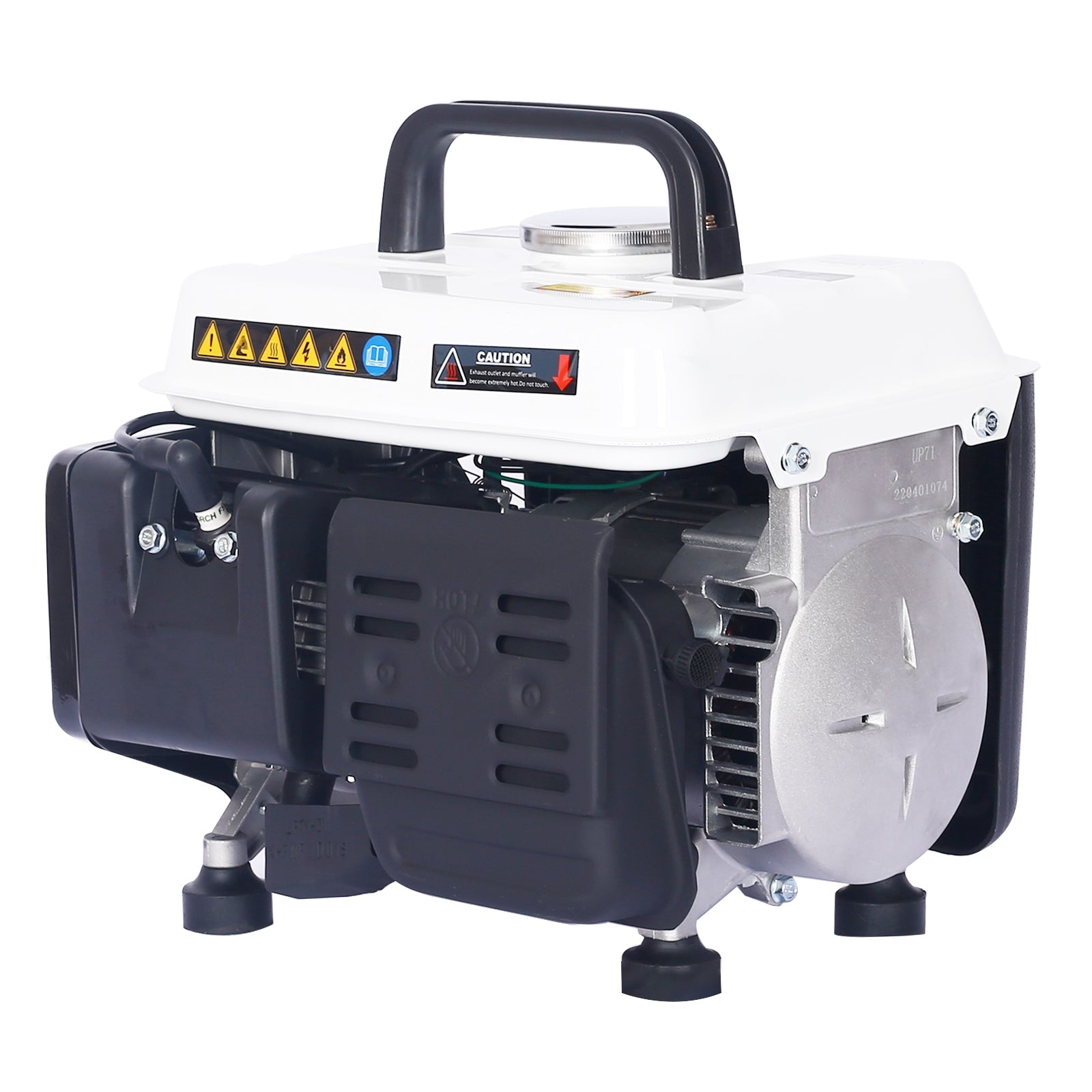 900W Portable Gas Generator, Low Noise, EPA Compliant, White for camping and outdoor | campingood.com