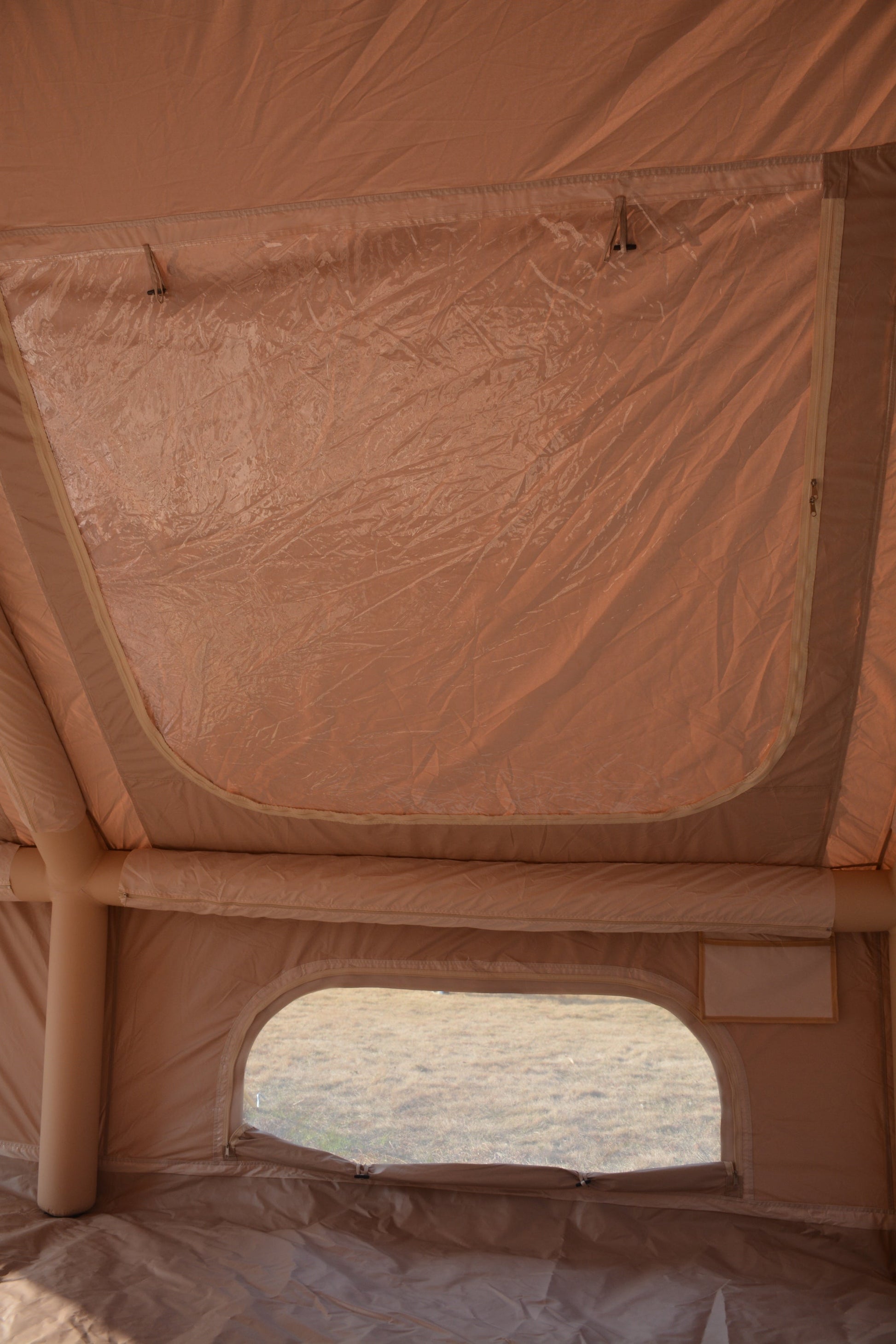 9.8x13ft Inflatable Tent Beige with Pump for camping and outdoor | campingood.com