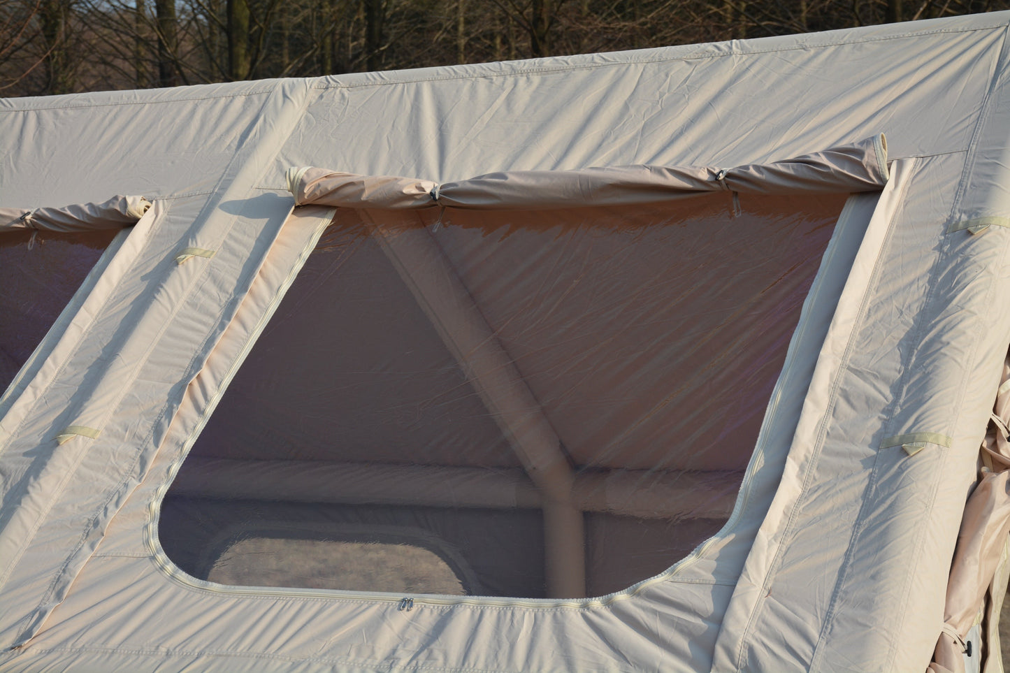 9.8x13ft Inflatable Tent Beige with Pump for camping and outdoor | campingood.com