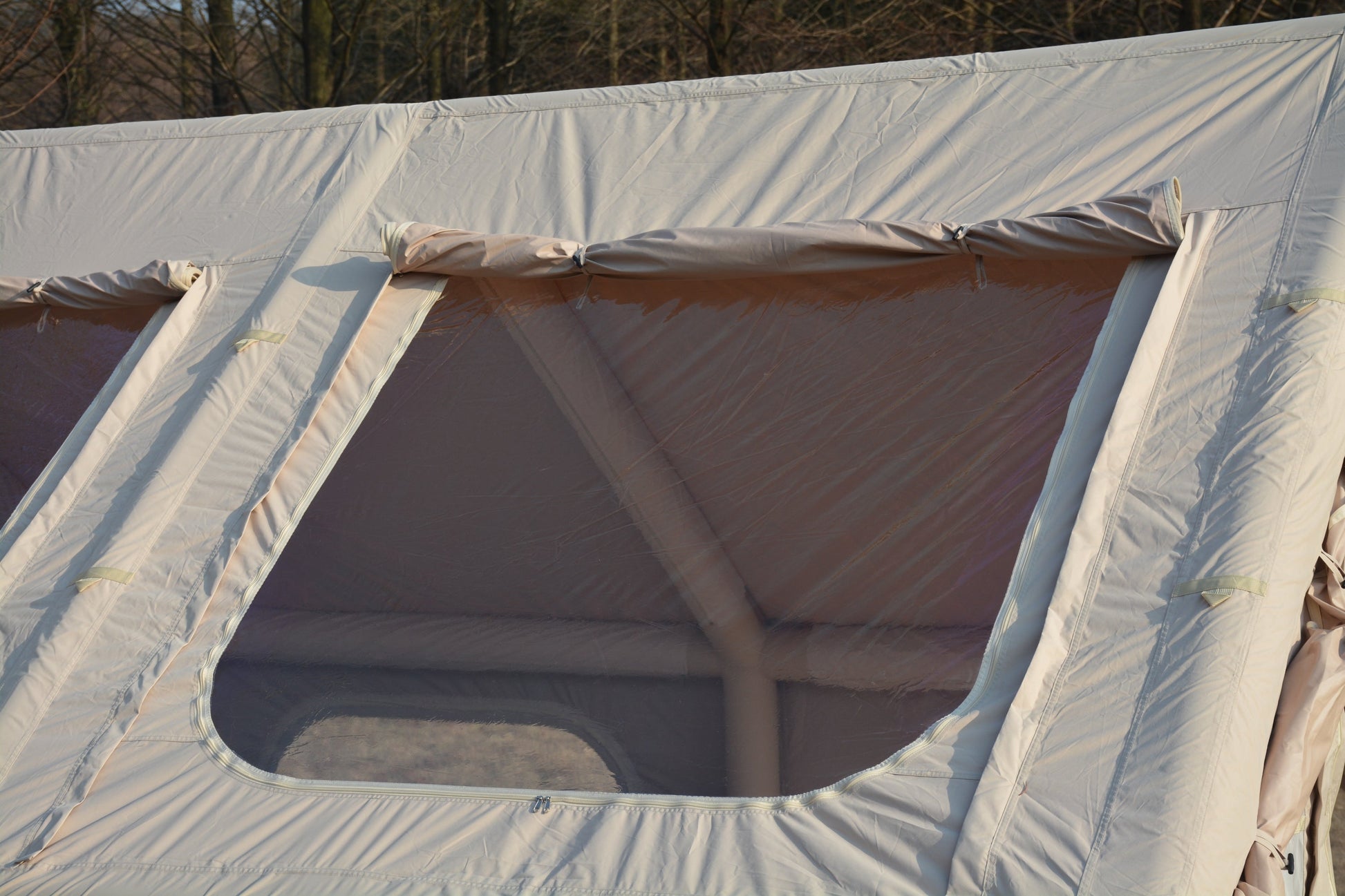 9.8x13ft Inflatable Tent Beige with Pump for camping and outdoor | campingood.com