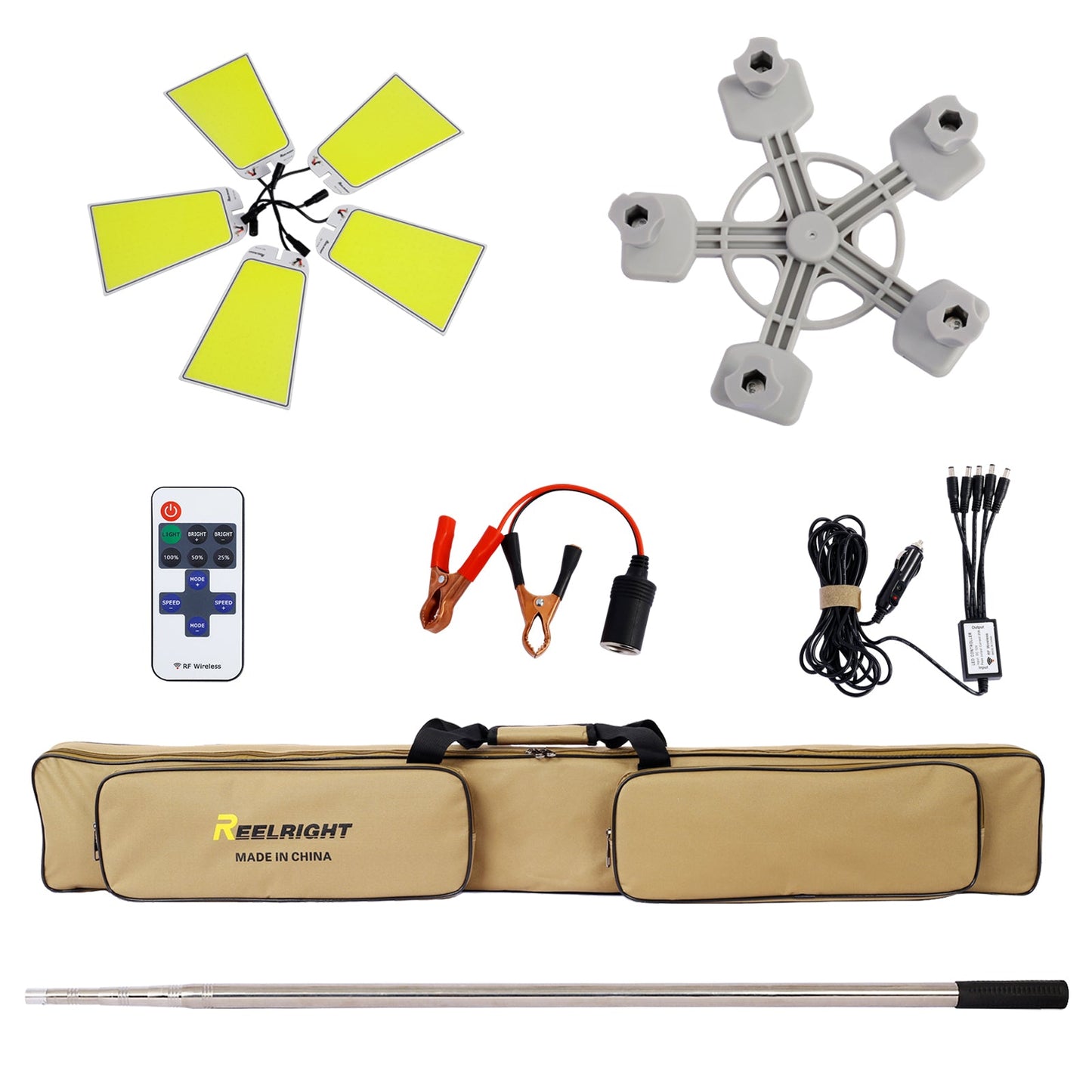 Conpex 15000lm LED Telescopic Camping Light Black for camping and outdoor | campingood.com