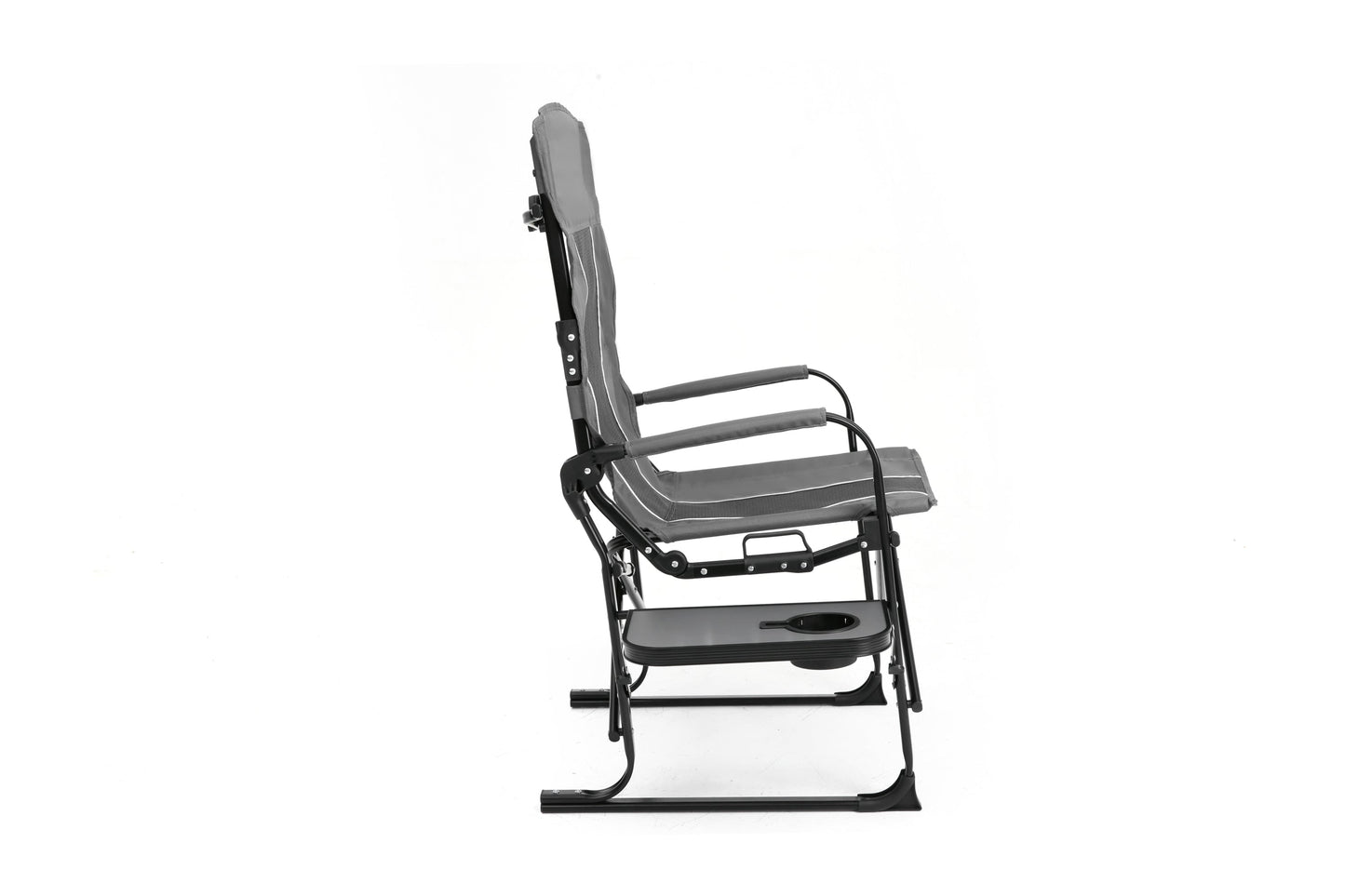 Directors Chair Grey with Side Table for camping and outdoor | campingood.com