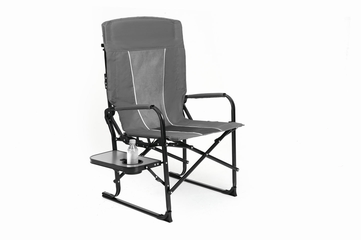 Directors Chair Grey with Side Table for camping and outdoor | campingood.com