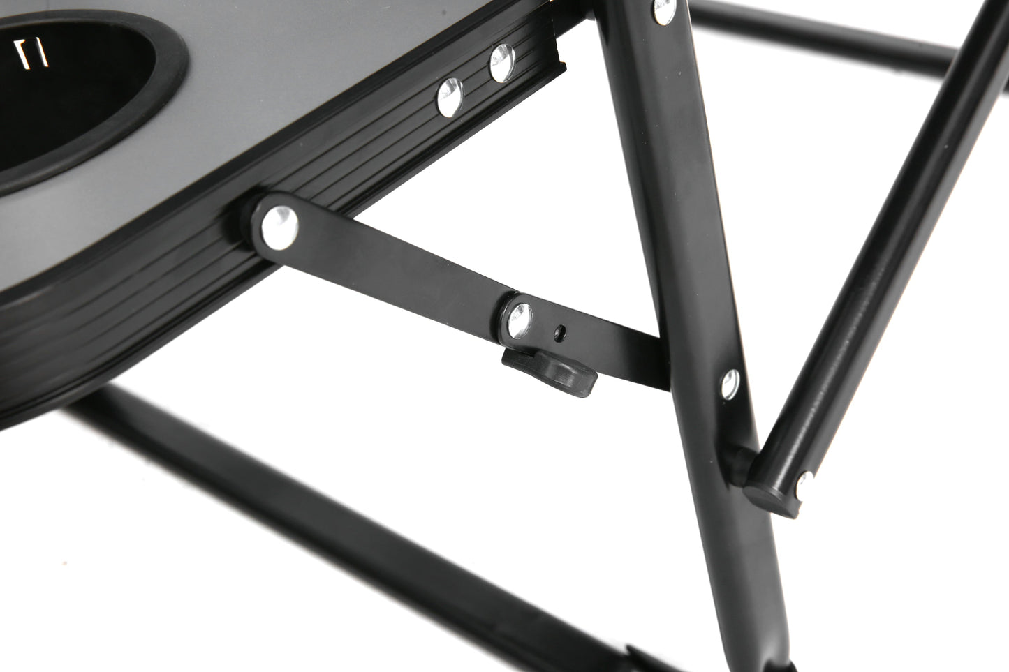 Directors Chair Grey with Side Table for camping and outdoor | campingood.com