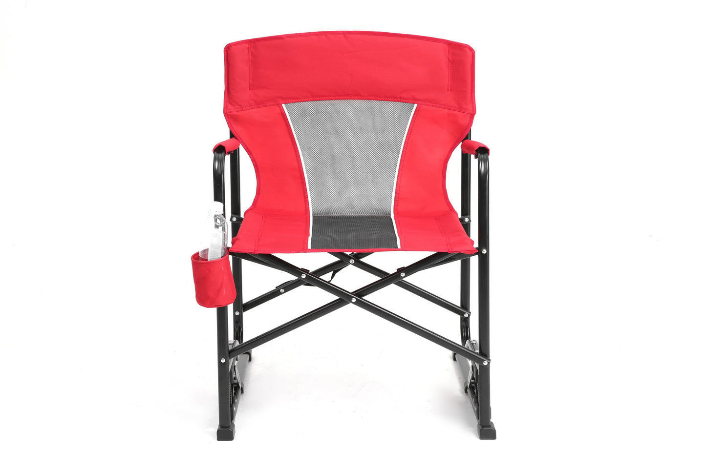 Freestyle Rocker Chair Red with Drink Holder for camping and outdoor | campingood.com