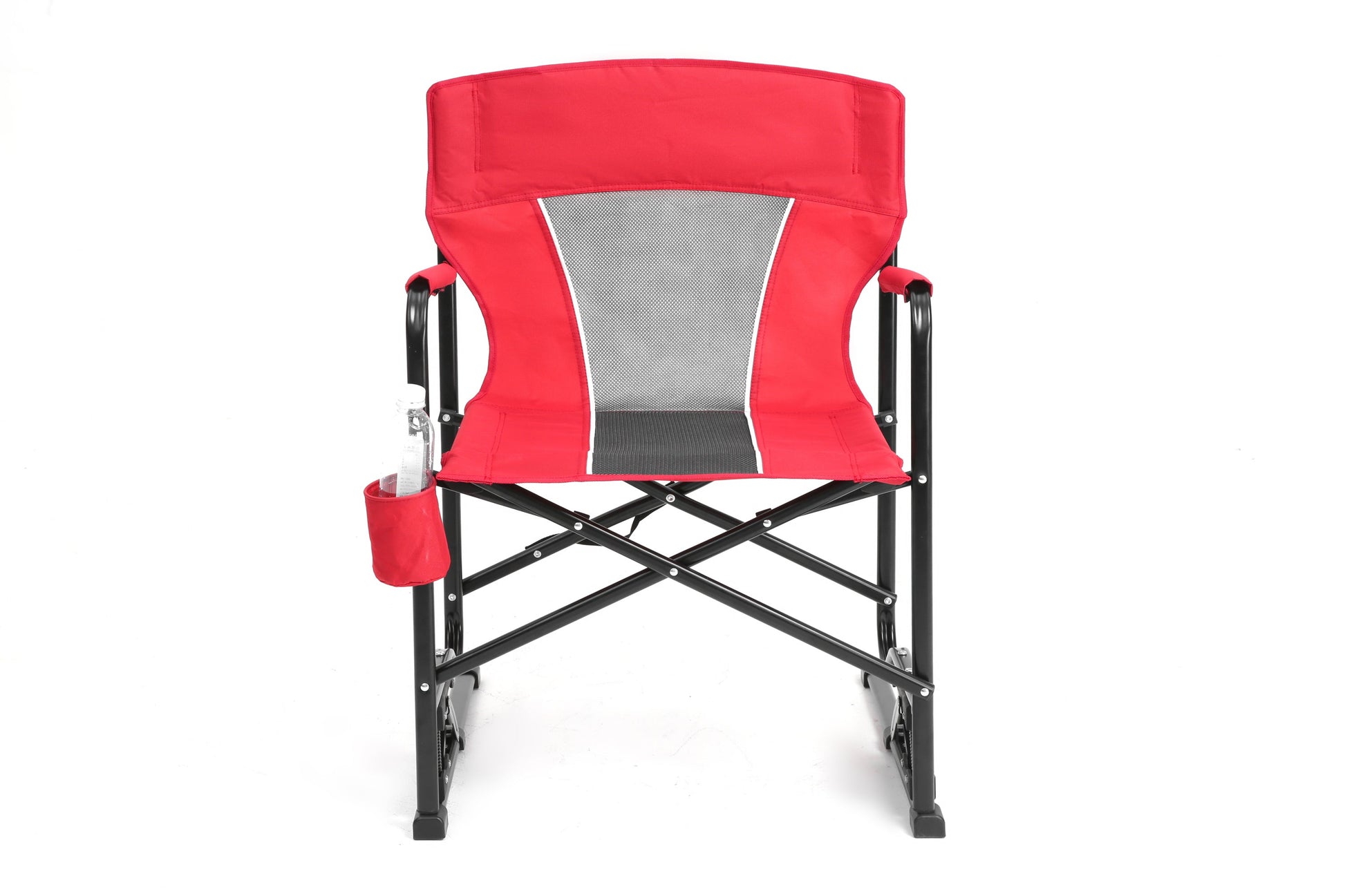 Freestyle Rocker Chair Red with Drink Holder for camping and outdoor | campingood.com