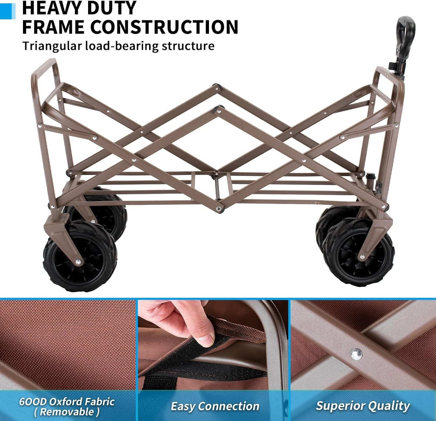 Heavy Duty 350 Lbs Collapsible Camping Wagon Outdoor for camping and outdoor | campingood.com