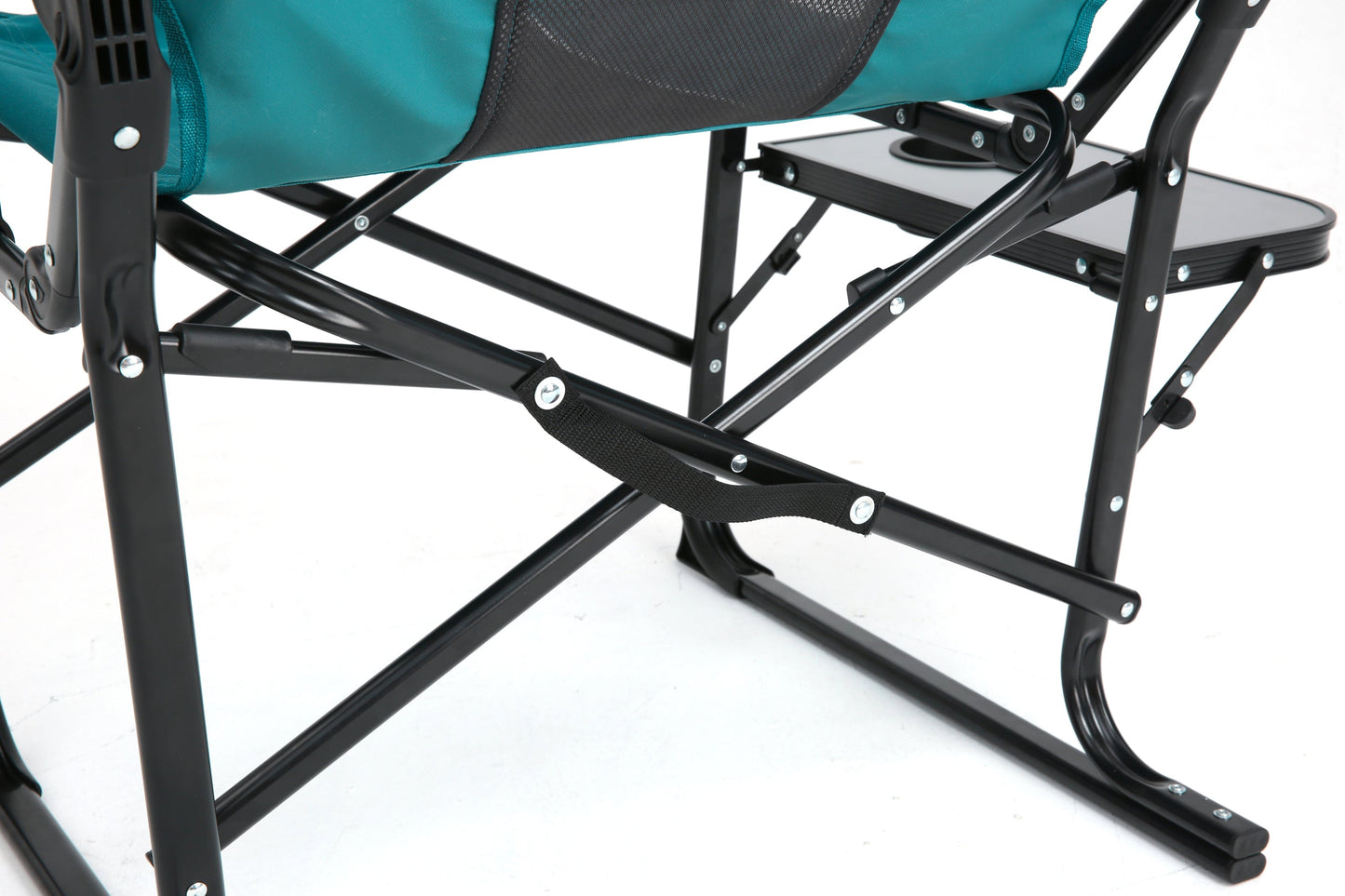 Heavy Duty Director's Camping Chair with Side Table & Cup Holder | Blue for camping and outdoor | campingood.com