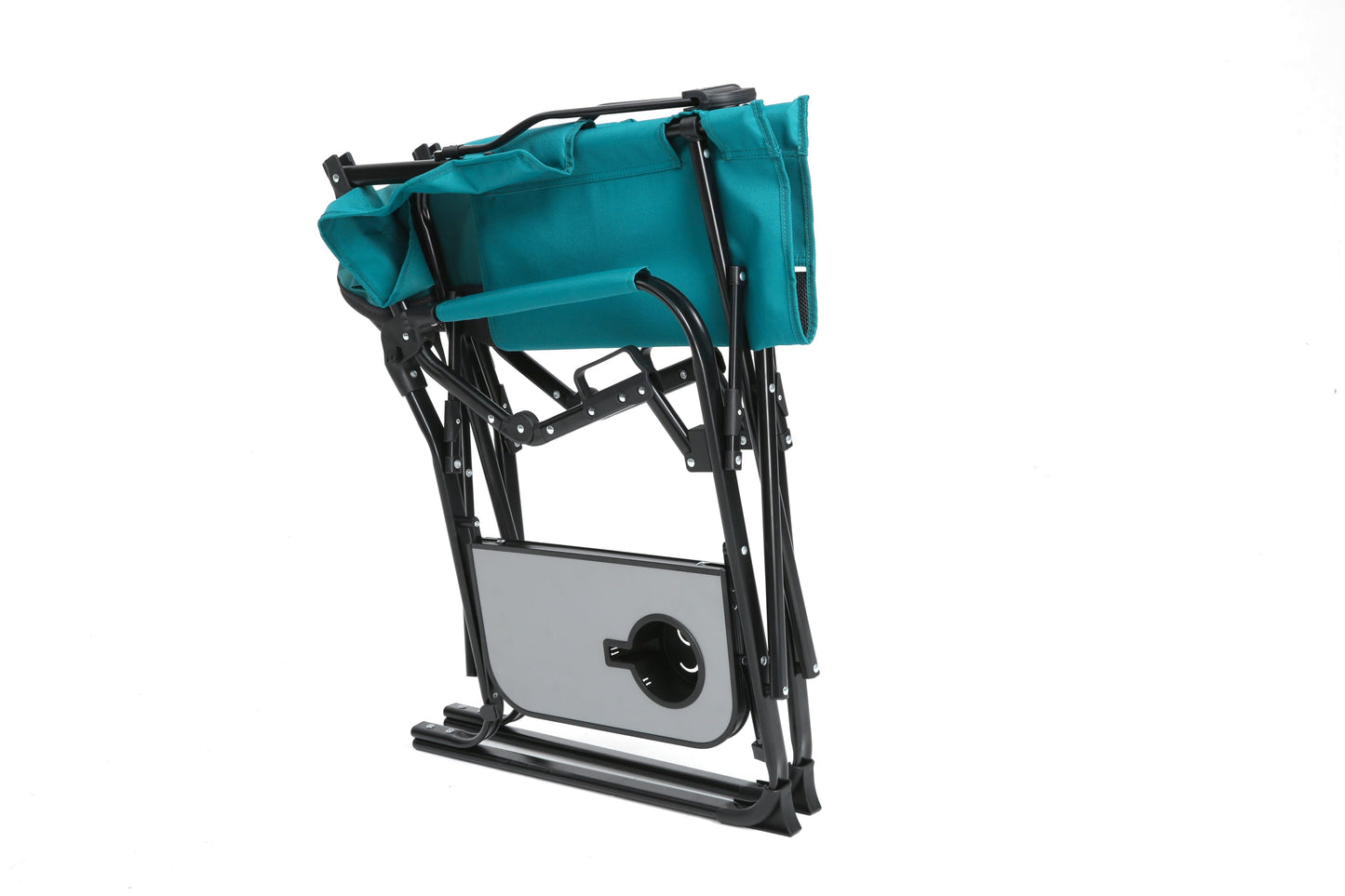 Heavy Duty Director's Camping Chair with Side Table & Cup Holder | Blue for camping and outdoor | campingood.com