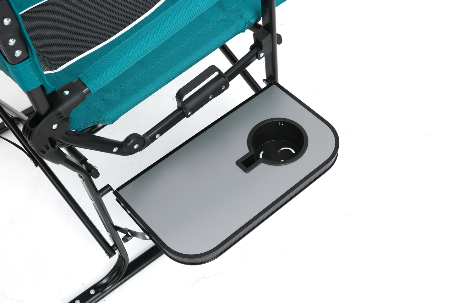 Heavy Duty Director's Camping Chair with Side Table & Cup Holder | Blue for camping and outdoor | campingood.com
