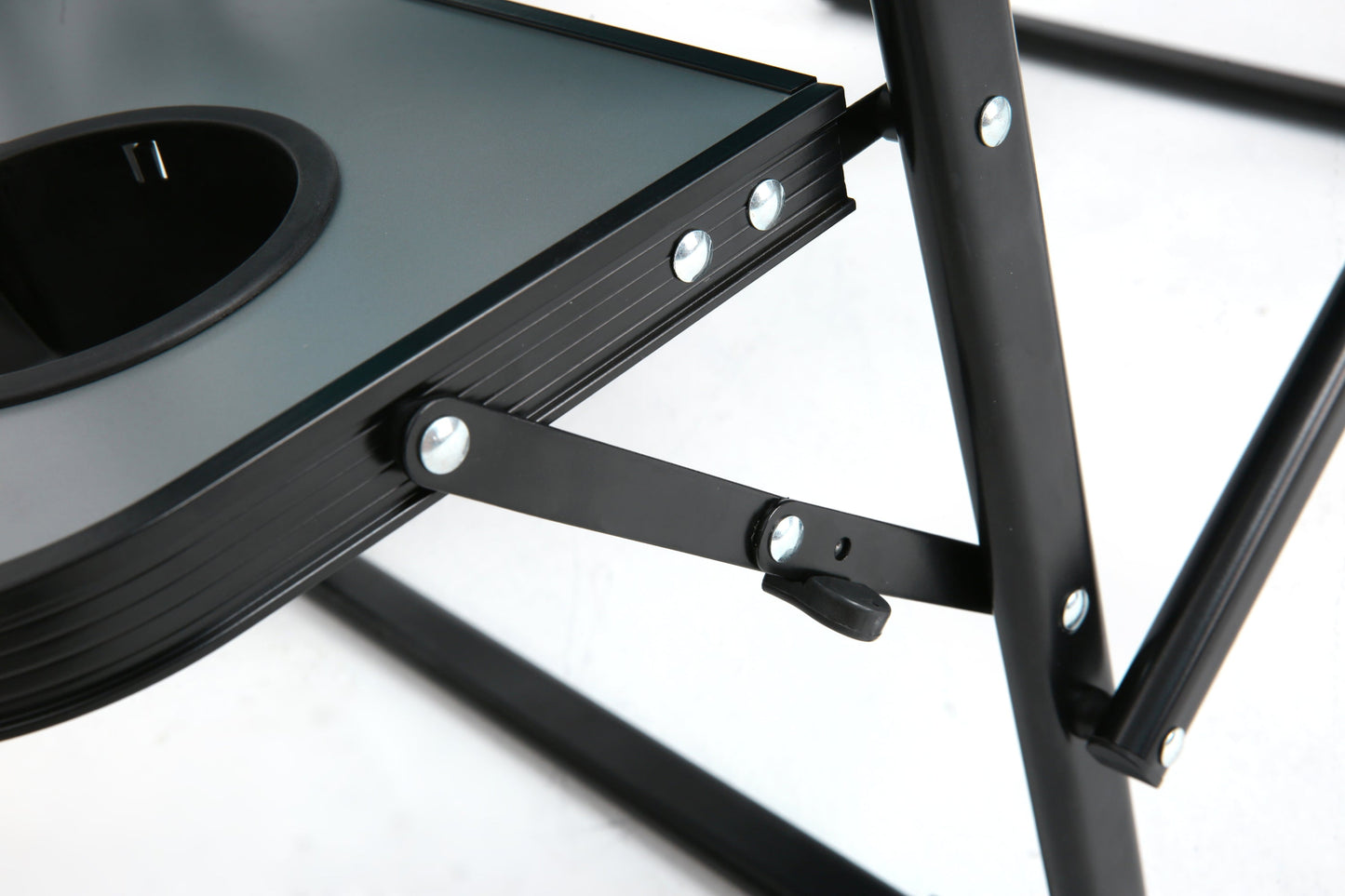 Heavy Duty Director's Camping Chair with Side Table & Cup Holder | Blue for camping and outdoor | campingood.com