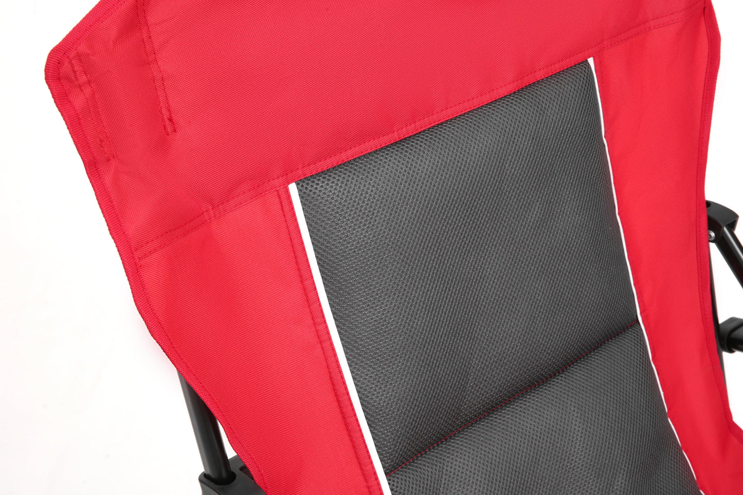 Heavy Duty Lawn Chair 250lbs Red with Cup for camping and outdoor | campingood.com