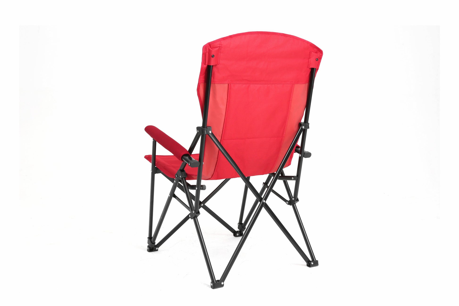 Heavy Duty Lawn Chair 250lbs Red with Cup for camping and outdoor | campingood.com